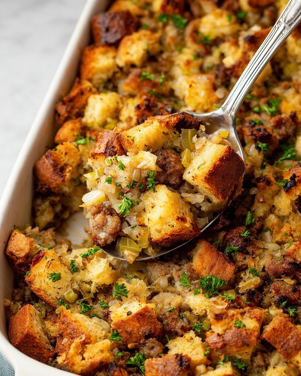 Sausage Herb Stuffing Recipe - Recipe Image