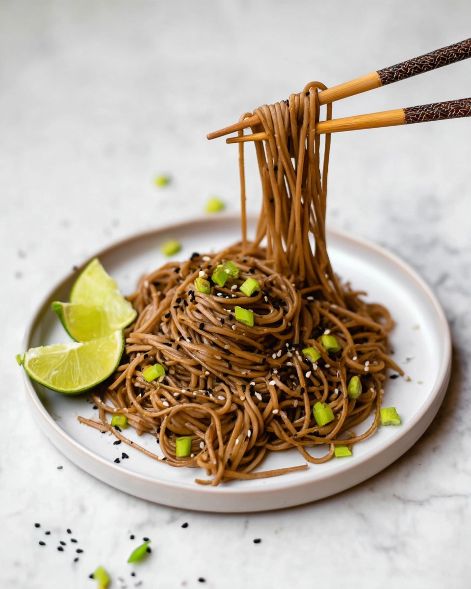 Chili Garlic Soba Noodles Recipe - Recipe Image
