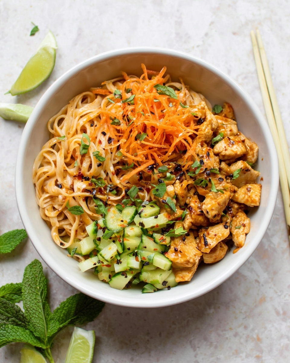 Chicken Stir Fry with Rice Noodles Recipe - Recipe Image