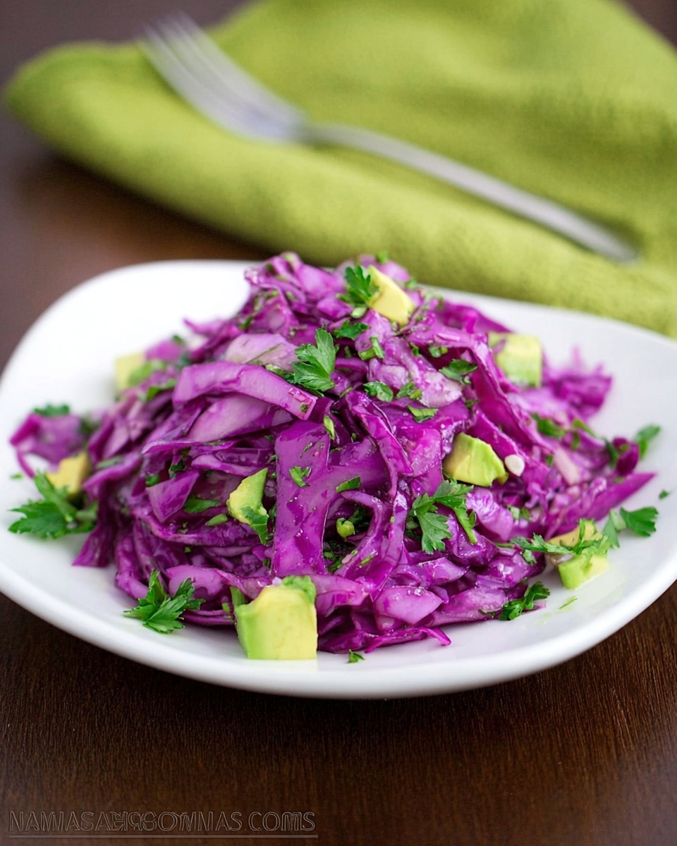 Red Cabbage and Avocado Salad Recipe - Recipe Image