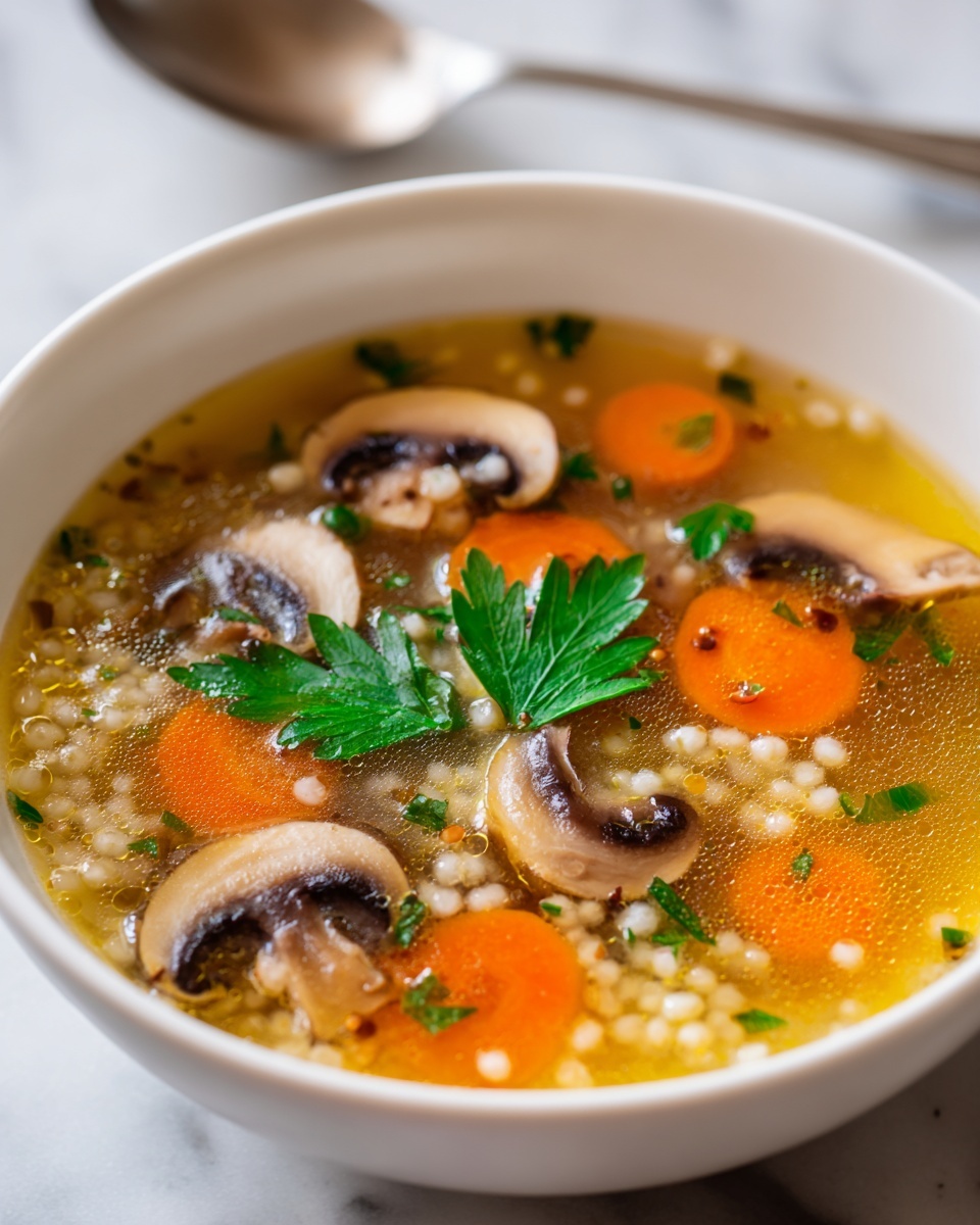 Barley and Mushroom Soup Recipe - Recipe Image