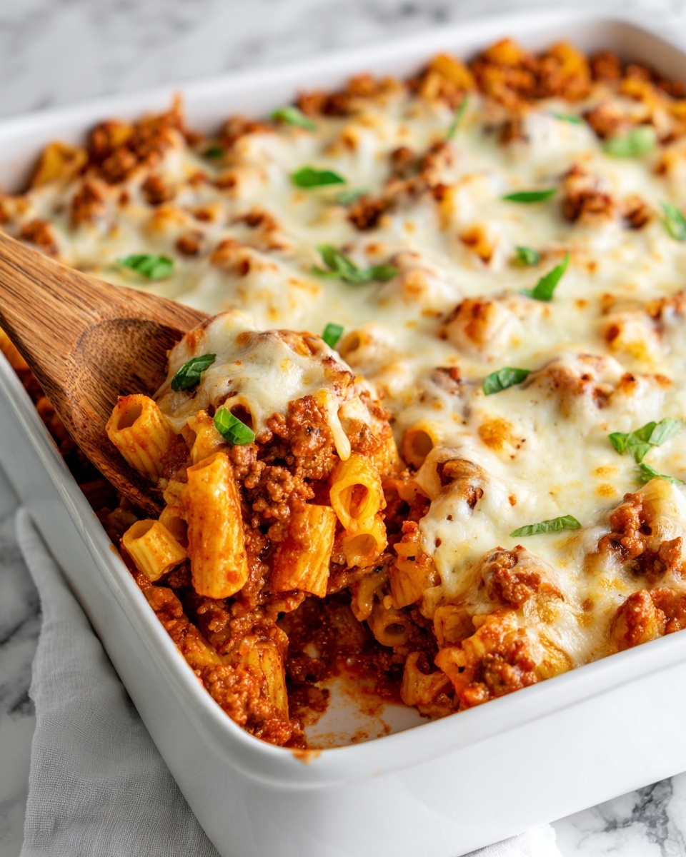 Baked Ziti (Easy Pasta Casserole) Recipe - Recipe Image