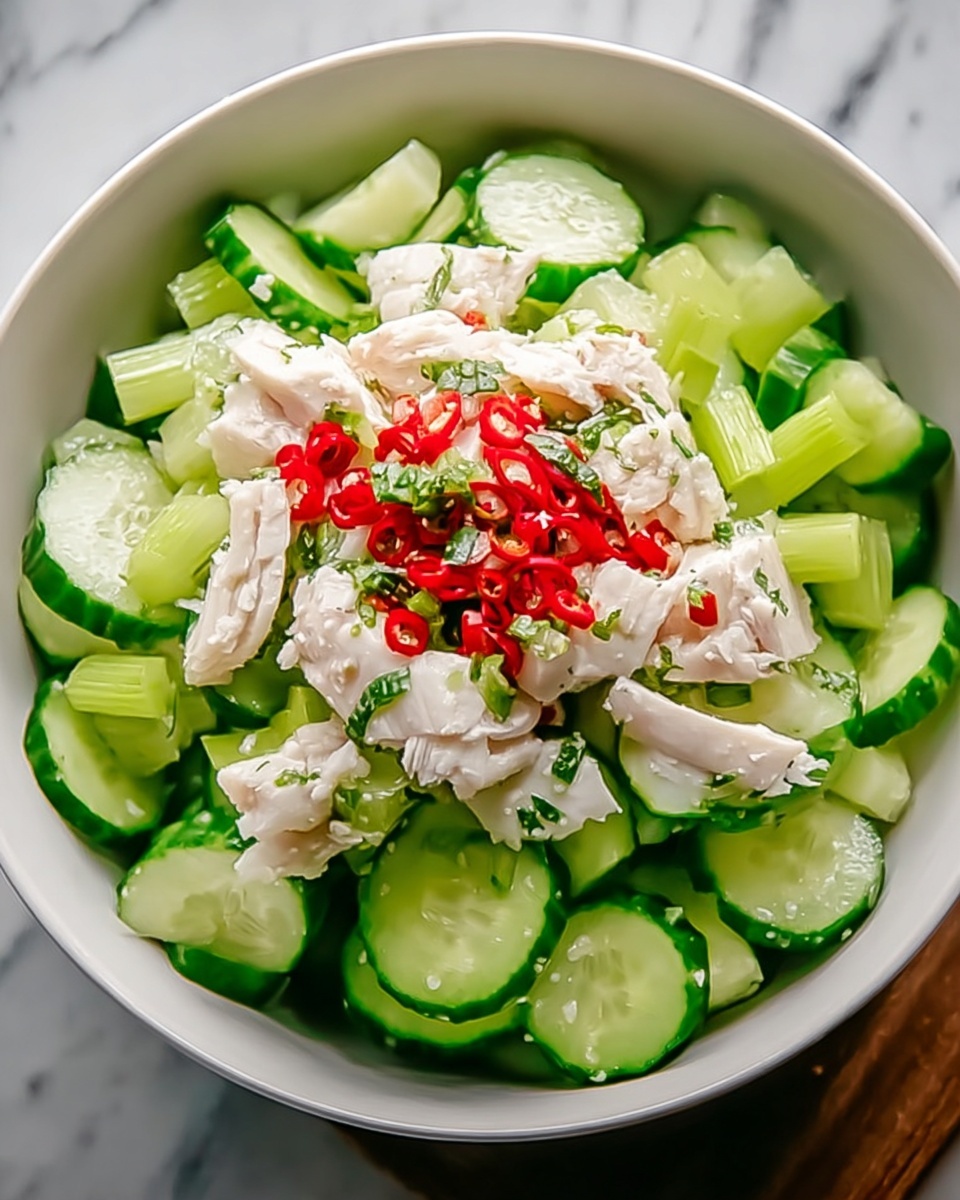 Cucumber Salad with Crab Meat Delight Recipe - Recipe Image