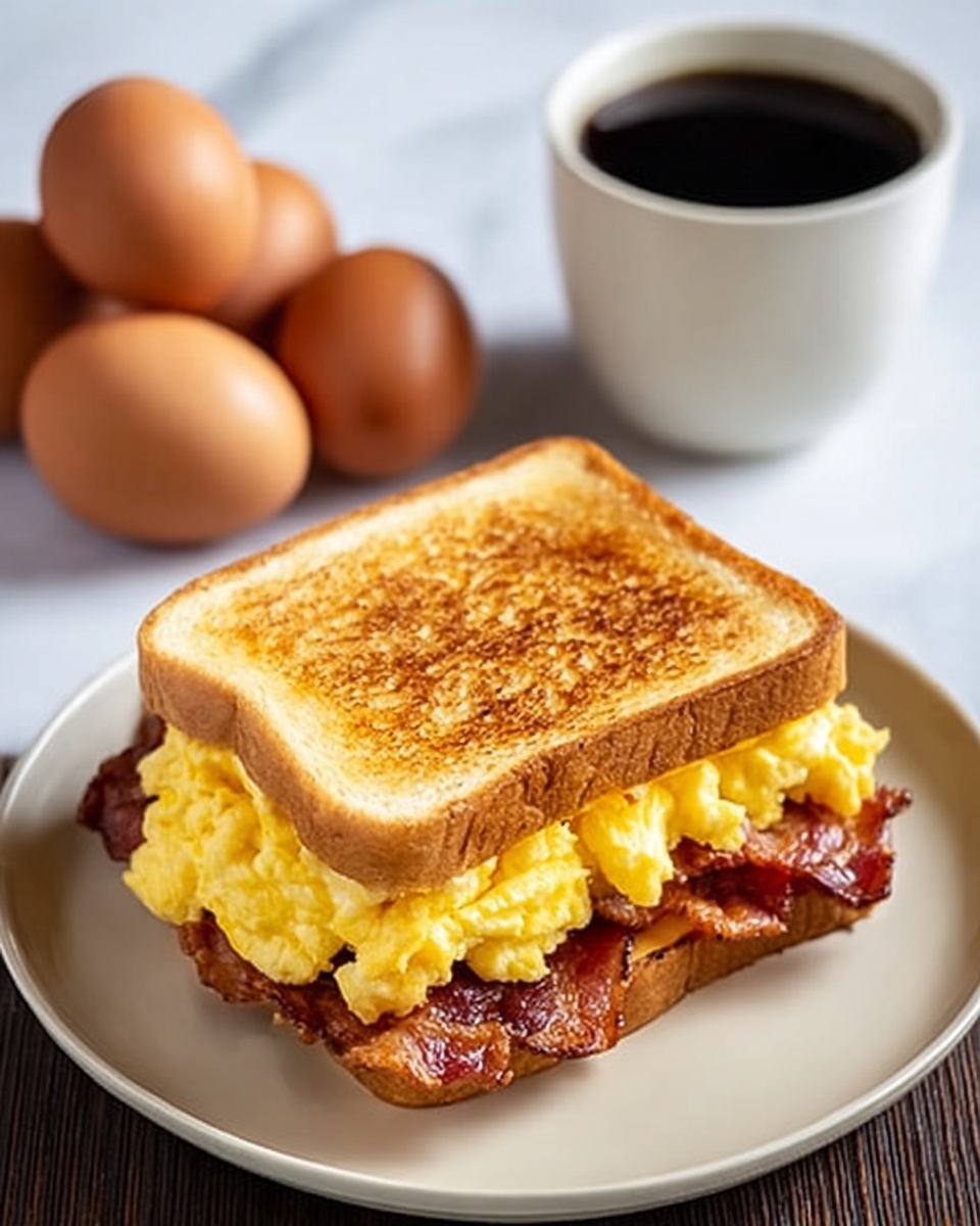Bacon & Egg Breakfast Grilled Cheese Recipe - Recipe Image