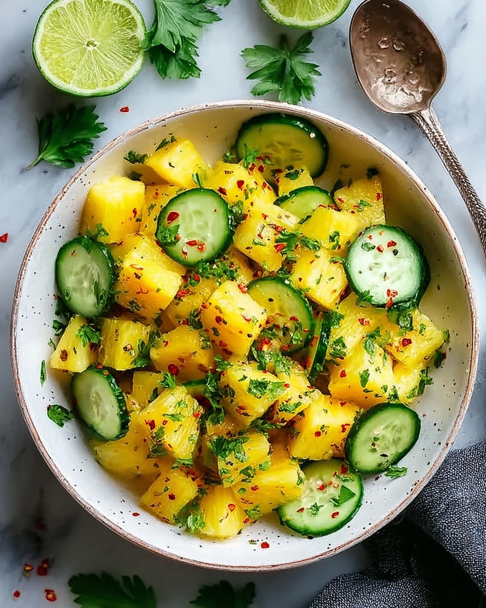 Grilled Thai Shrimp with Pineapple Cucumber Salad Recipe - Recipe Image