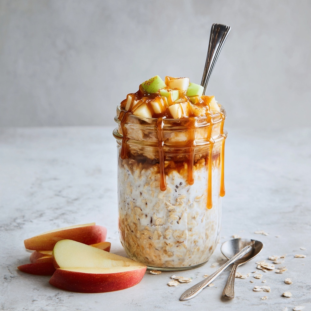Caramel Apple Overnight Oats Recipe - Recipe Image
