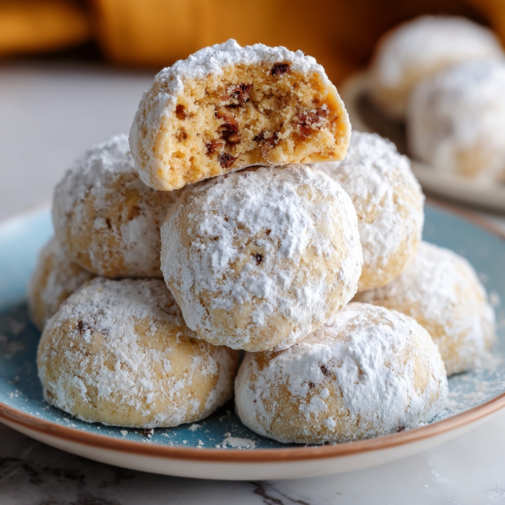Easy Pumpkin Spice Snowball Cookies Recipe - Recipe Image