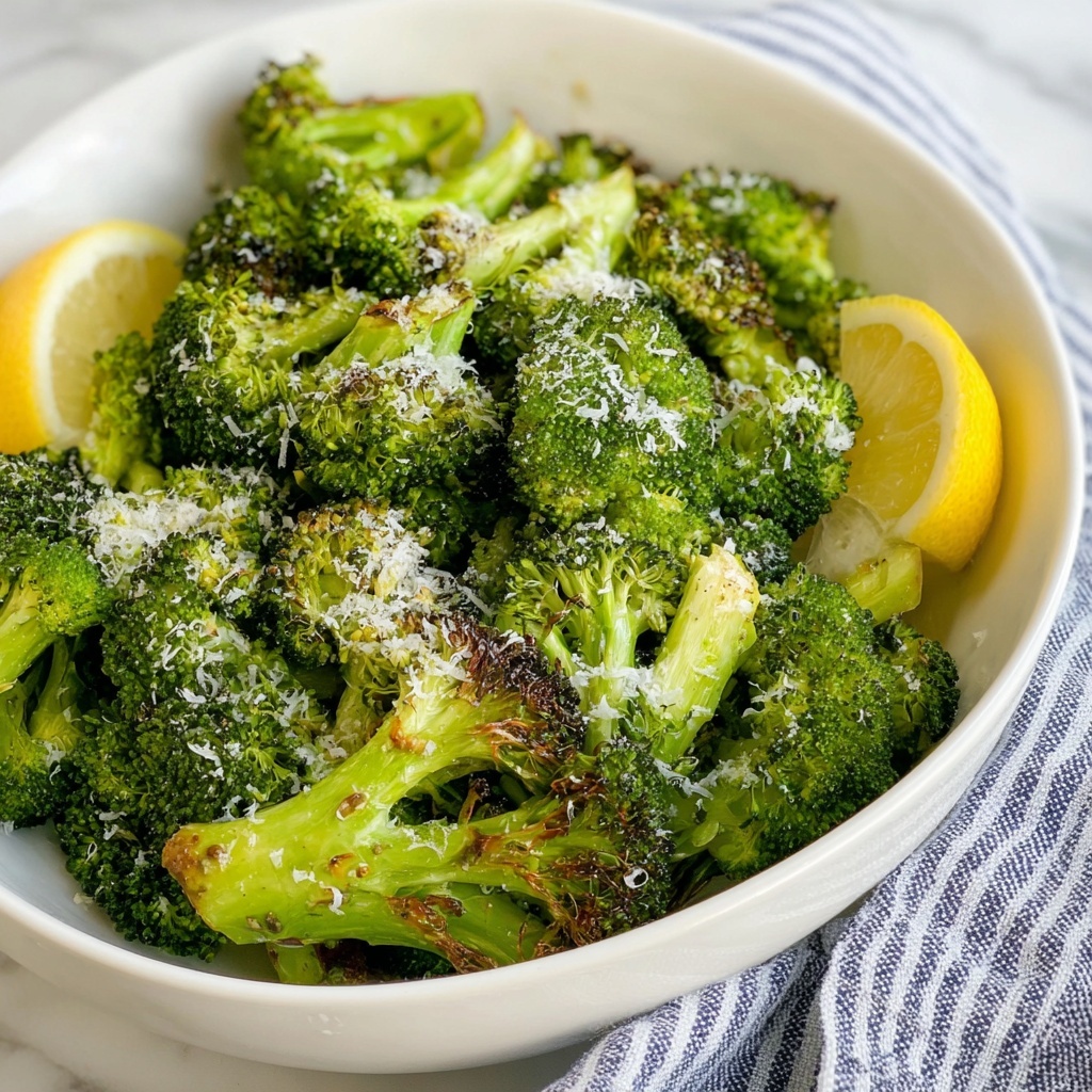 Air Fryer Broccoli with Parmesan and Lemon Recipe - Recipe Image