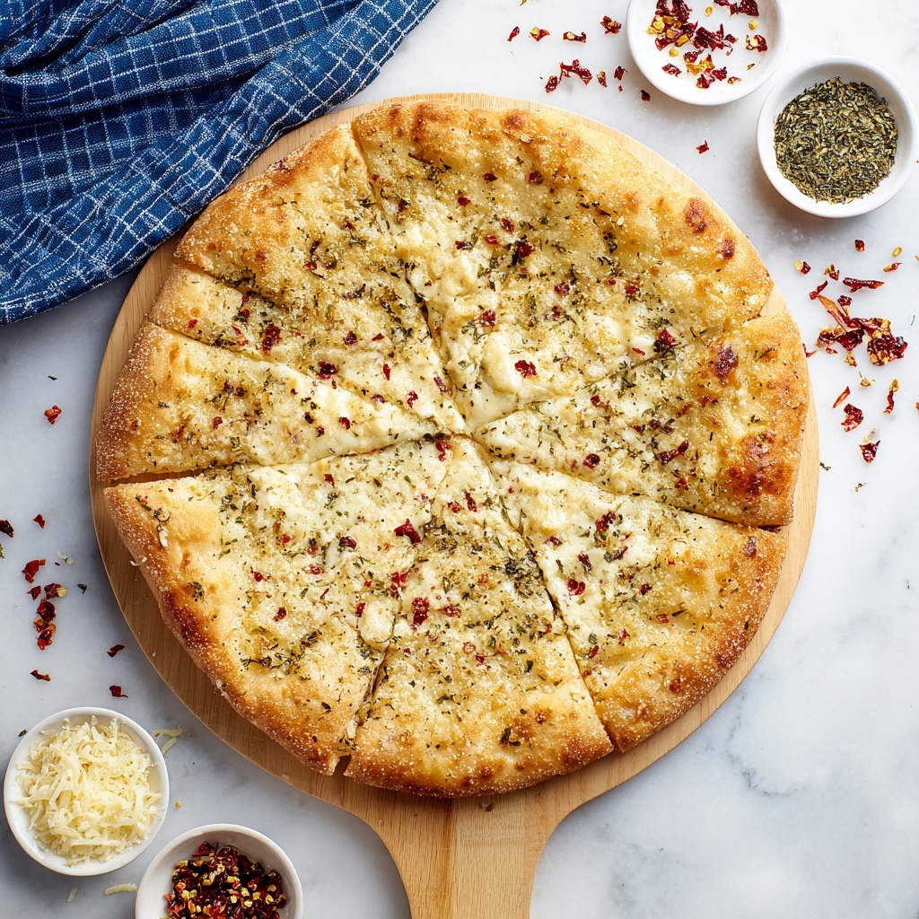 White Garlic Ricotta Mozzarella Pizza Recipe - Recipe Image