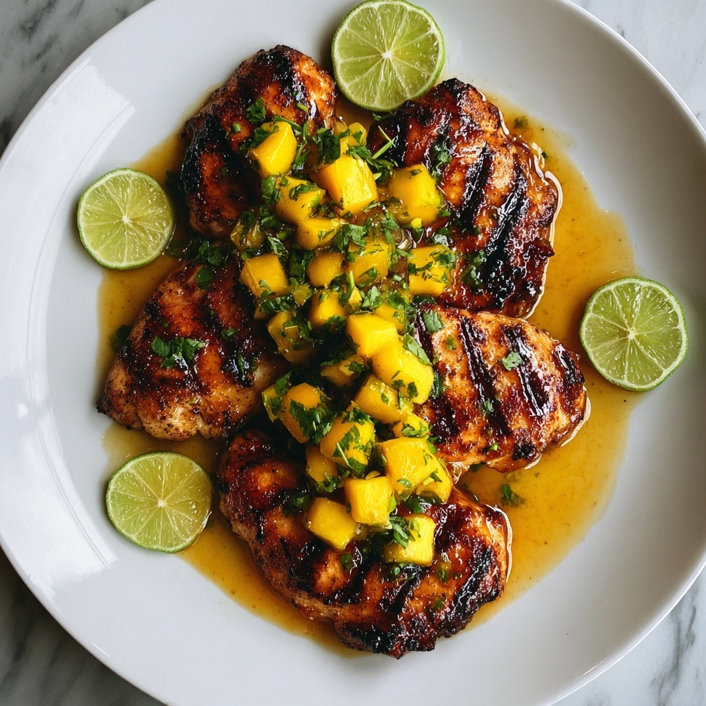Spicy Grilled Mango Chicken Recipe - Recipe Image