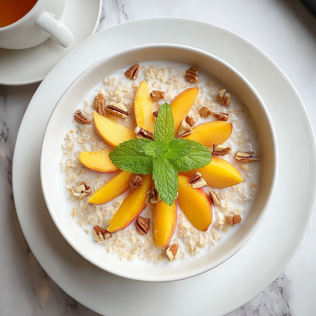 Peaches & Cream Oatmeal Recipe - Recipe Image