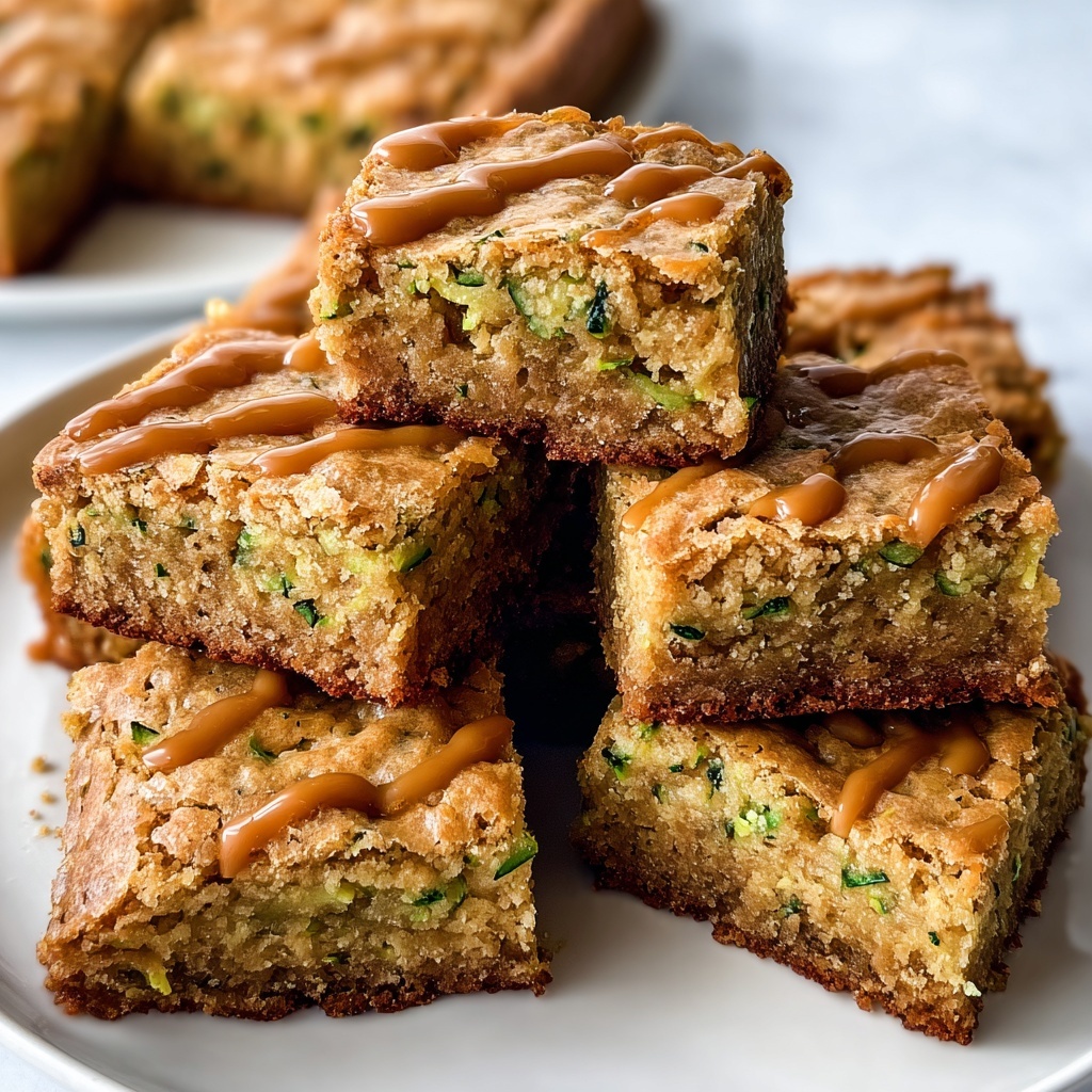 Chewy Butterscotch Zucchini Blondies Recipe - Recipe Image