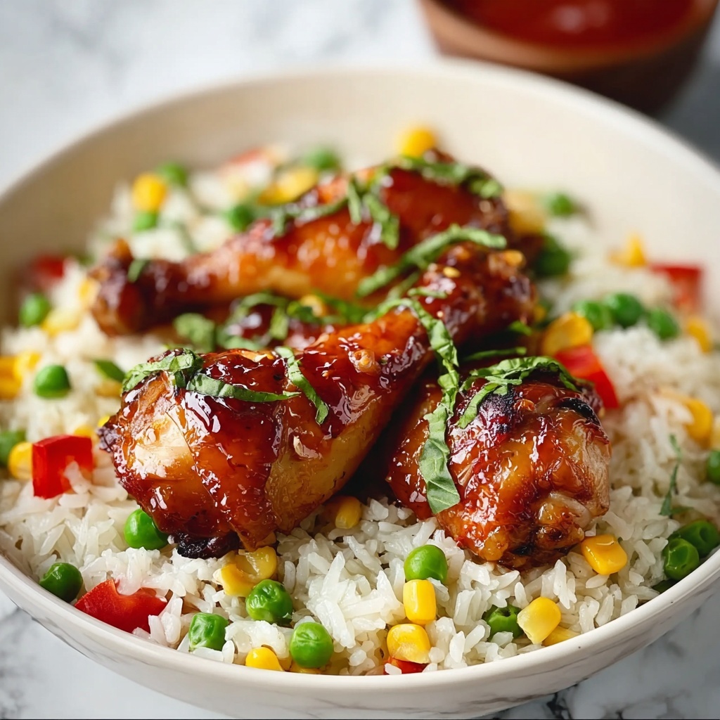 One-Pan Bold Honey BBQ Chicken Rice Recipe - Recipe Image