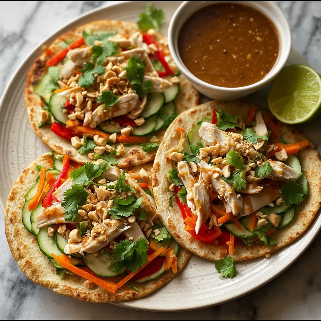 Thai Peanut Chicken Wraps Recipe - Recipe Image