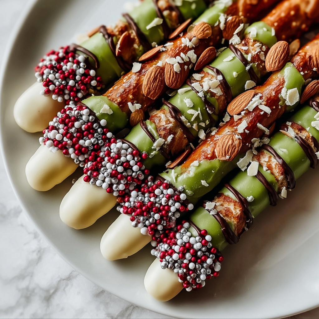 Witch Finger Pretzel Rods Recipe - Recipe Image