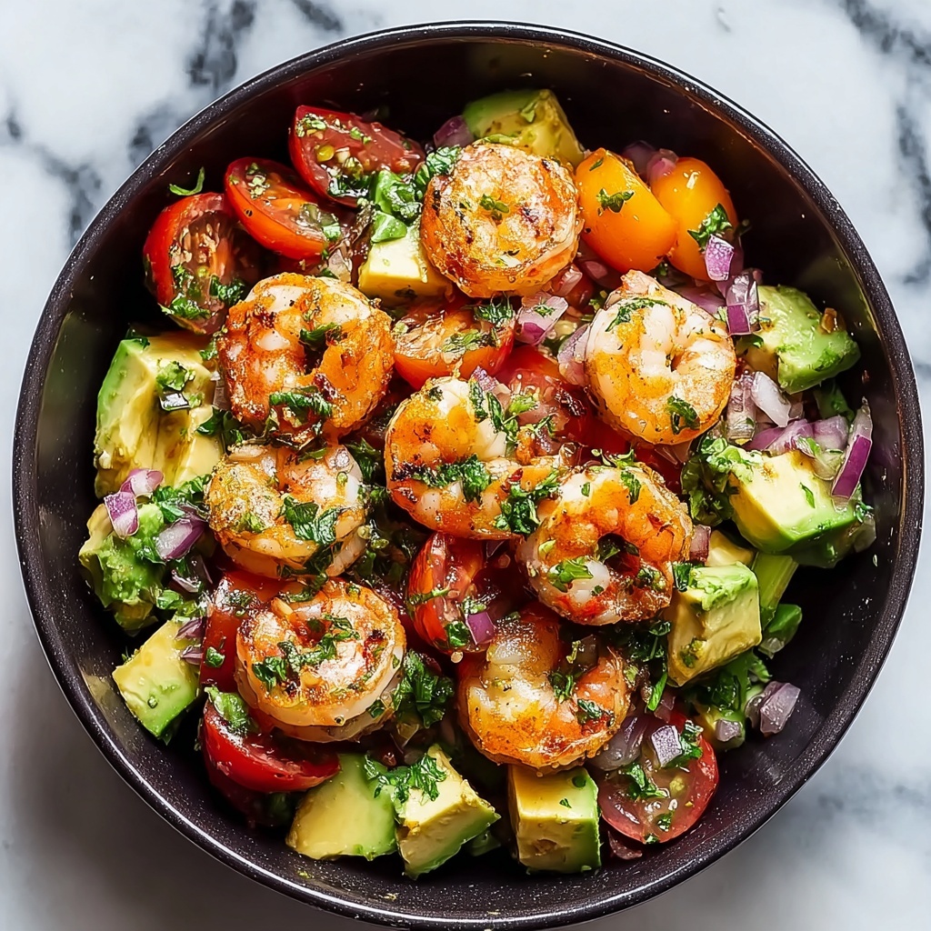 Avocado Salsa Shrimp Salad Recipe - Recipe Image