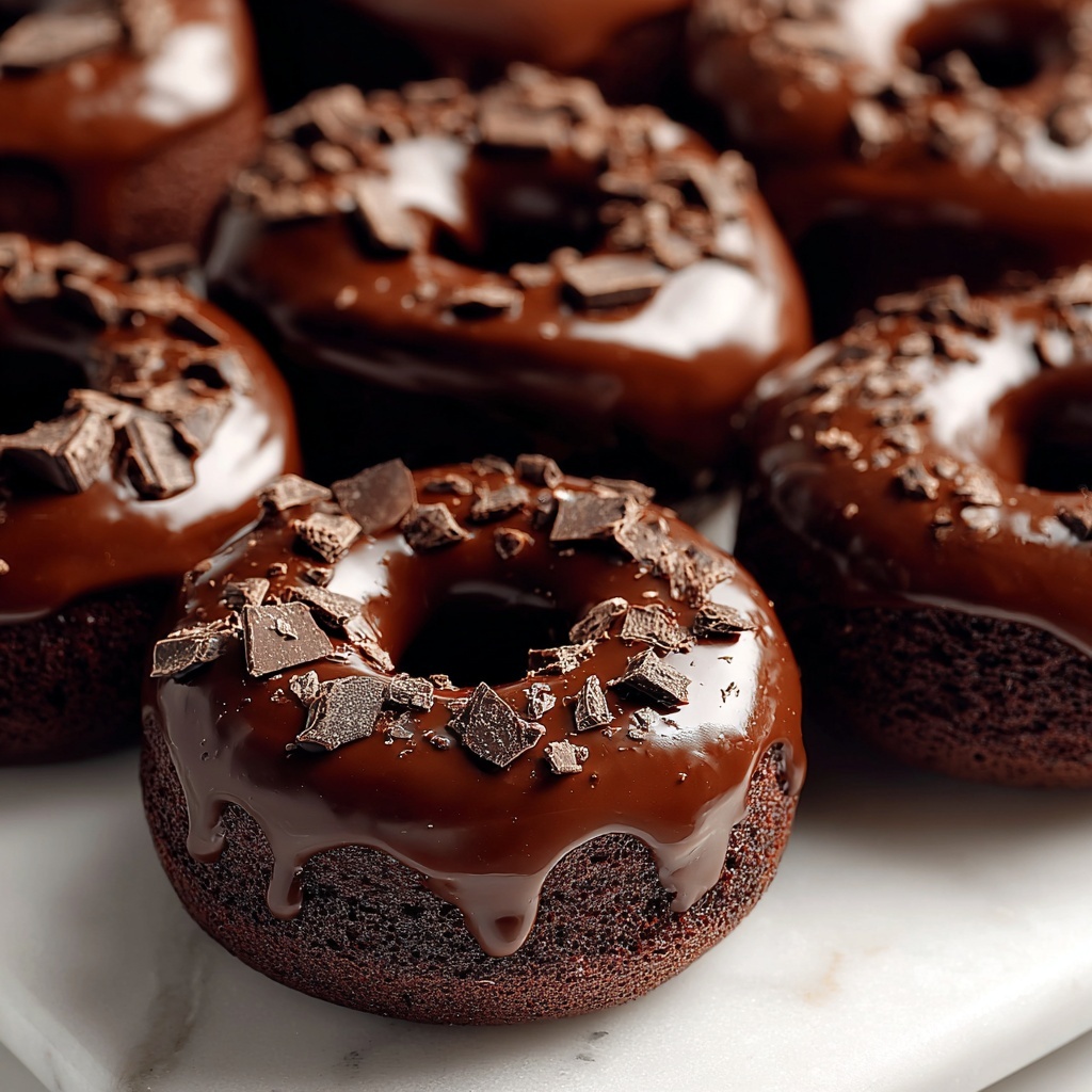 Irresistible Chocolate Cake Donuts Recipe - Recipe Image