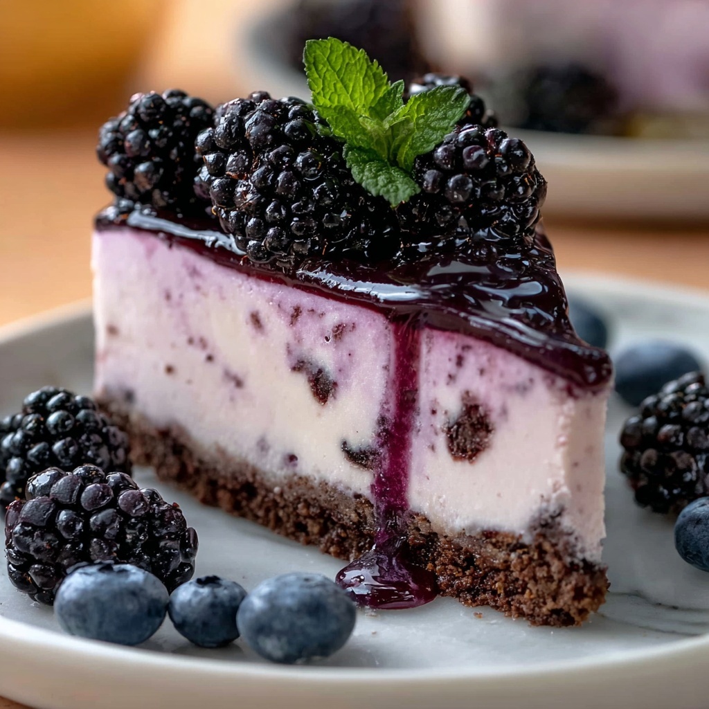 Blackberry Cheesecake Recipe - Recipe Image