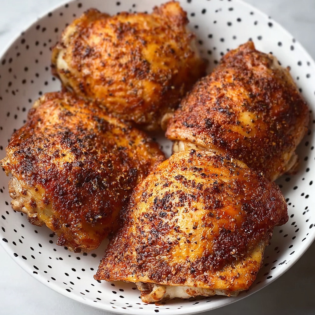 Air Fryer Chicken Thighs Recipe - Recipe Image