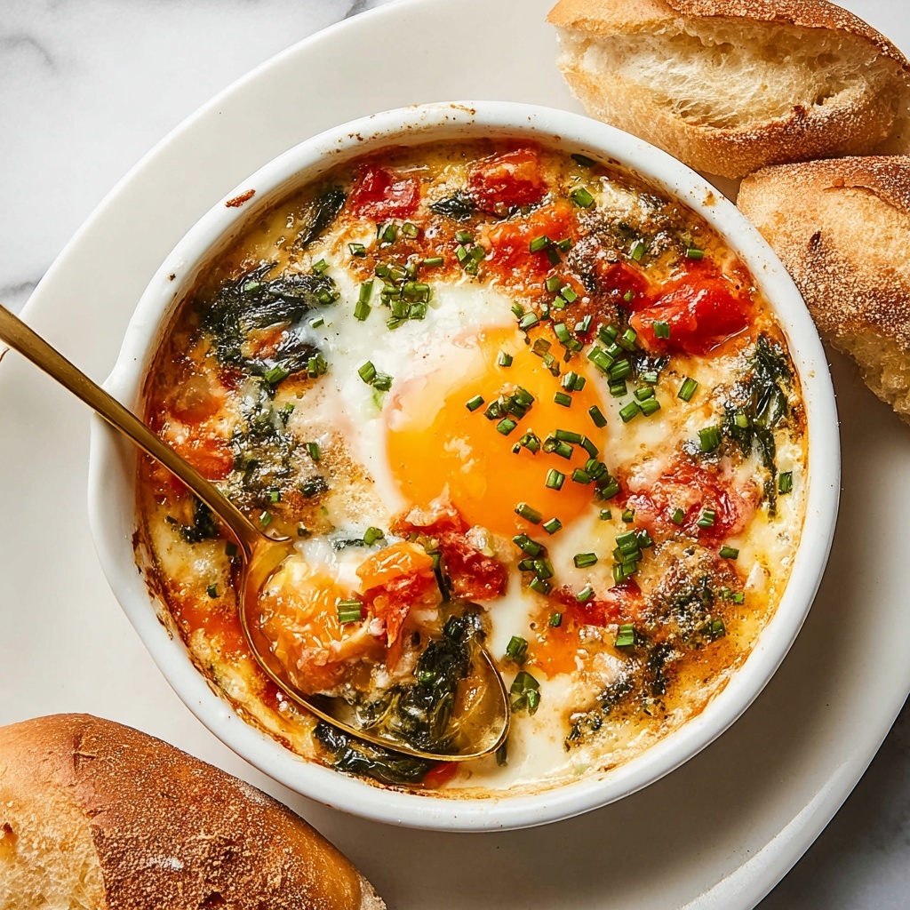 Baked Feta Eggs Recipe - Recipe Image