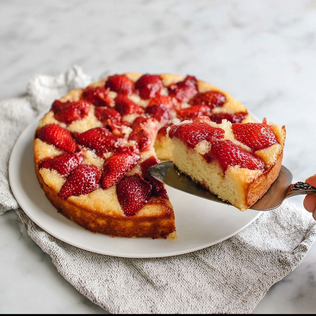 Fresh Strawberry Cake Recipe - Recipe Image