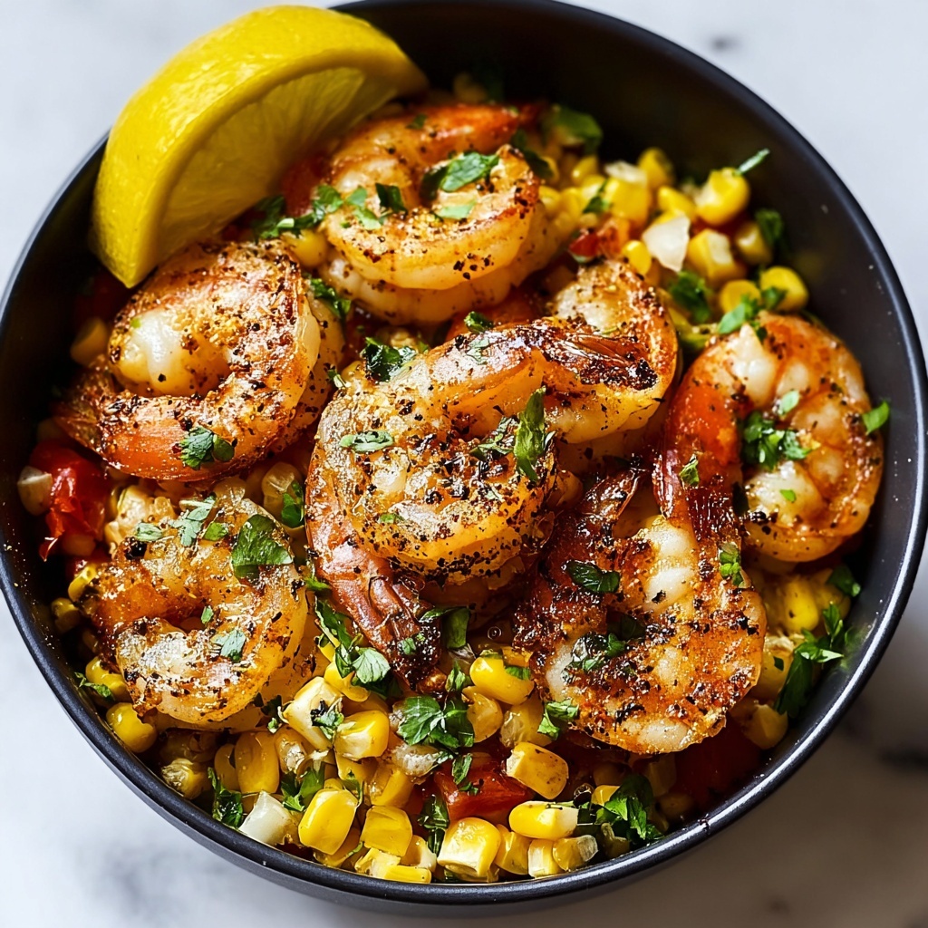 Shrimp with Mexican Street Corn Sauce Recipe - Recipe Image