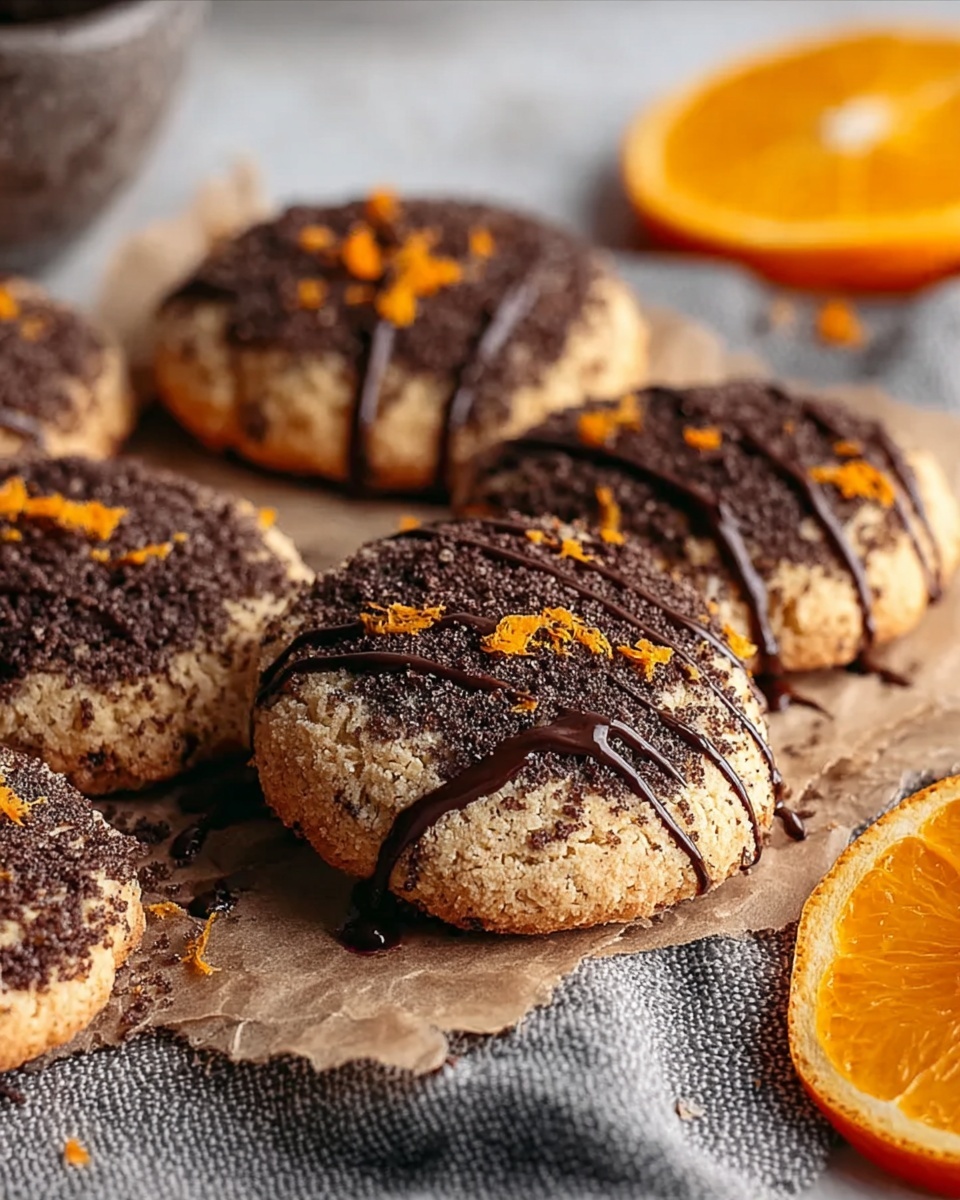 Dark Chocolate Orange Shortbread Cookies Recipe - Recipe Image
