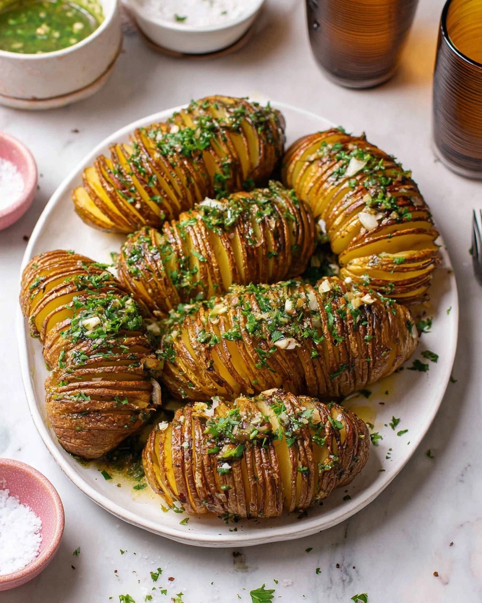 Hasselback Potatoes with Garlic Butter and Sage Recipe - Recipe Image