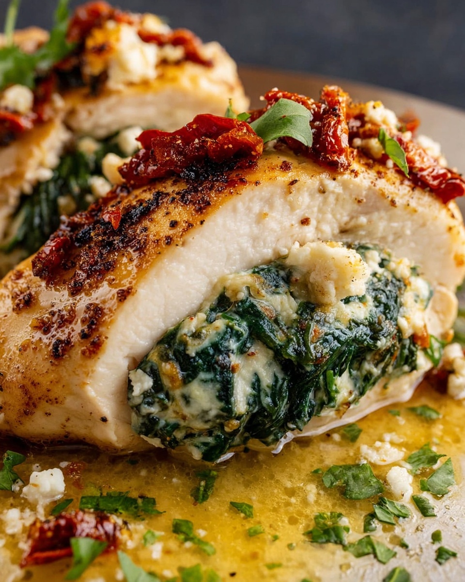 Spinach and Cheese Stuffed Chicken Breast Recipe - Recipe Image