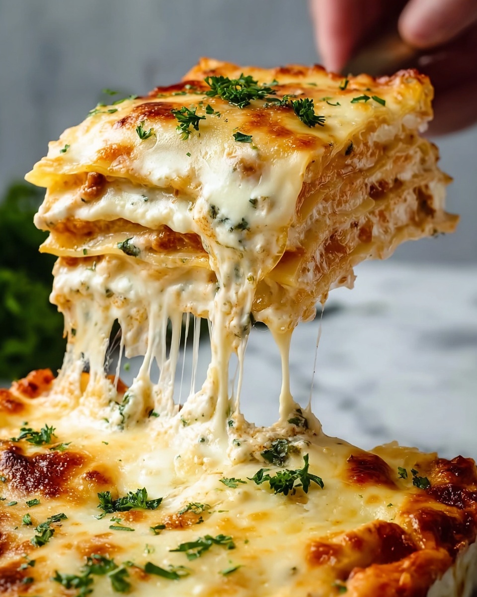 Creamy Chicken Spinach Lasagna Recipe - Recipe Image