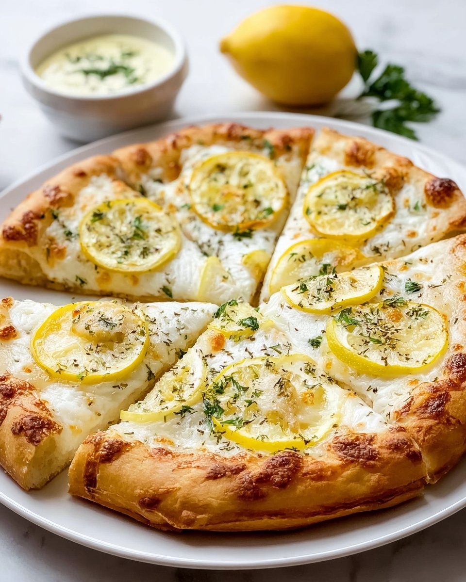 Lemon Feta Pizza with Fresh Herbs Recipe - Recipe Image