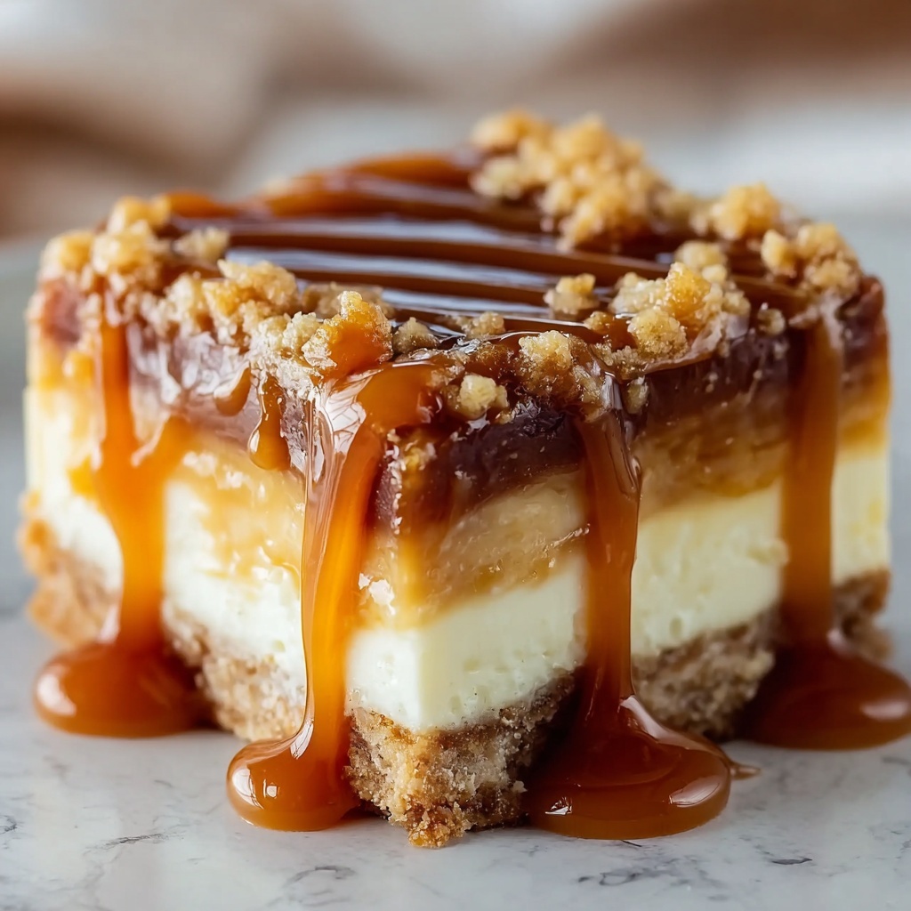 Caramel Cheesecake Bars Recipe - Recipe Image