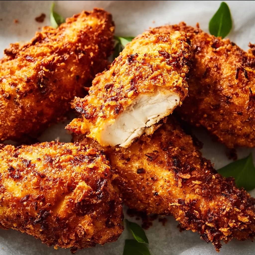 Crispy Parmesan Ranch Chicken Tenders Recipe - Recipe Image