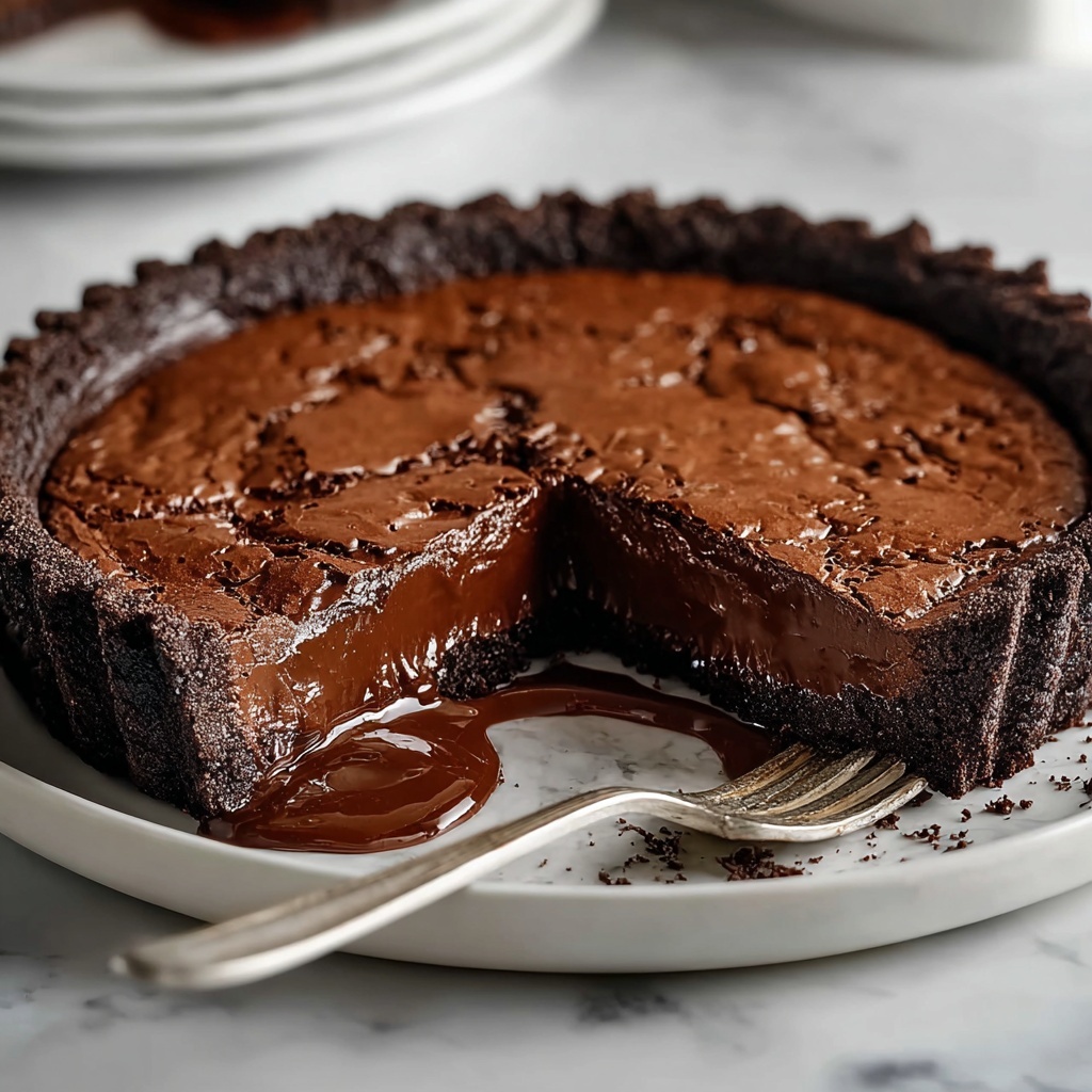 Gooey Brownie Pie Recipe - Recipe Image