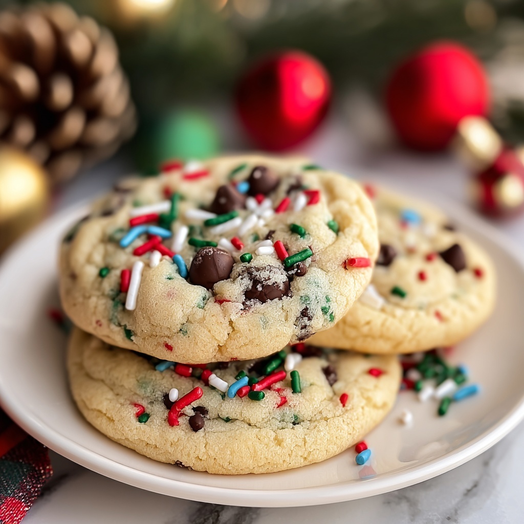 Christmas Chocolate Chip Cookies Recipe - Recipe Image