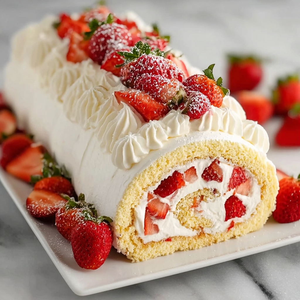 Cherry Cheesecake Cake Roll Recipe - Recipe Image