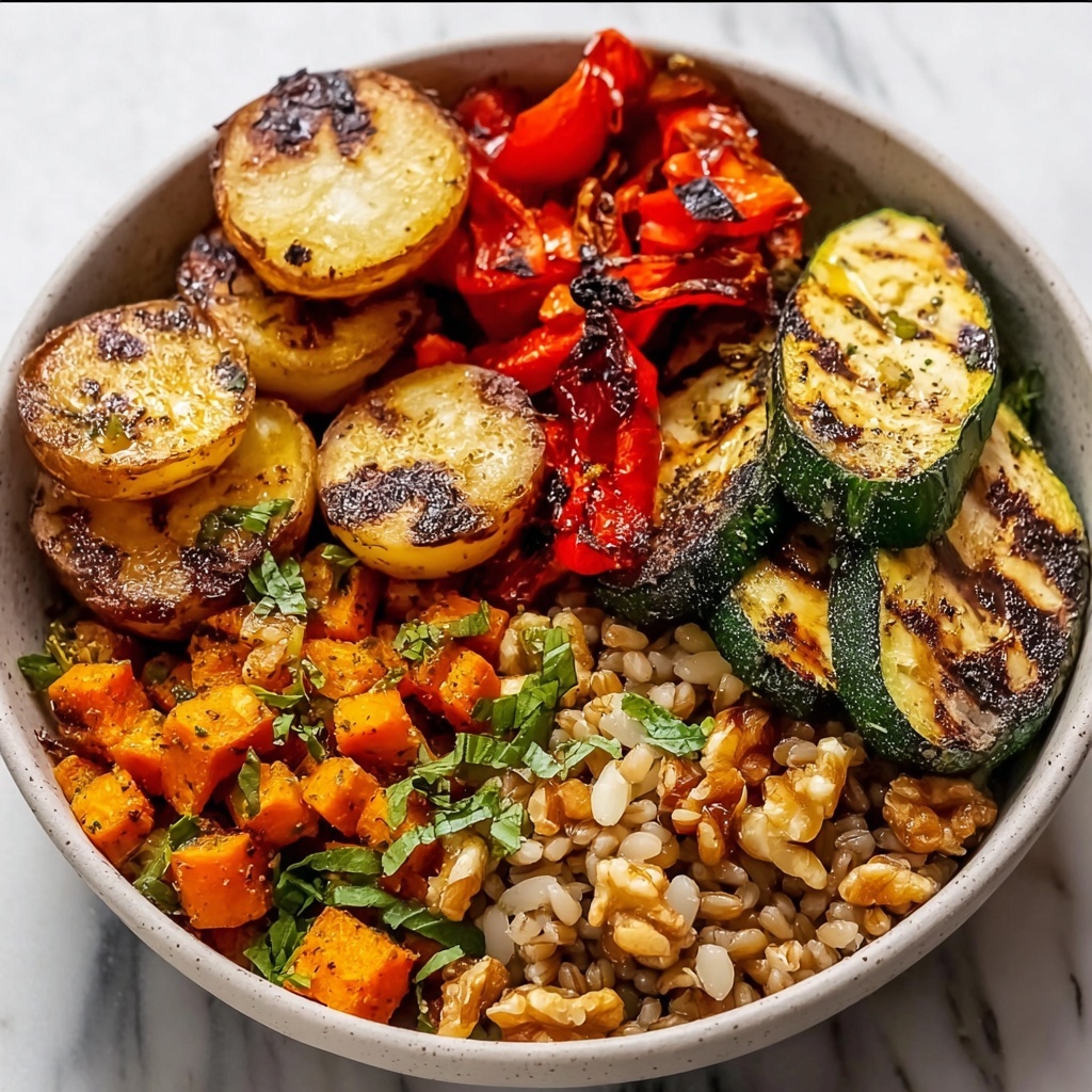 Roasted Vegetable and Brown Rice Bowl Recipe - Recipe Image