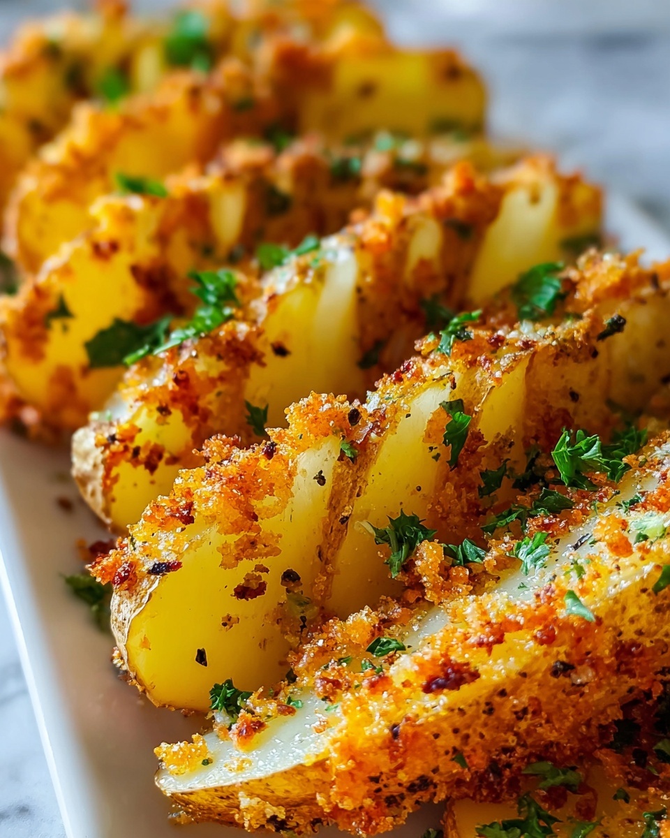 Baked Garlic Parmesan Potato Wedges Recipe - Recipe Image