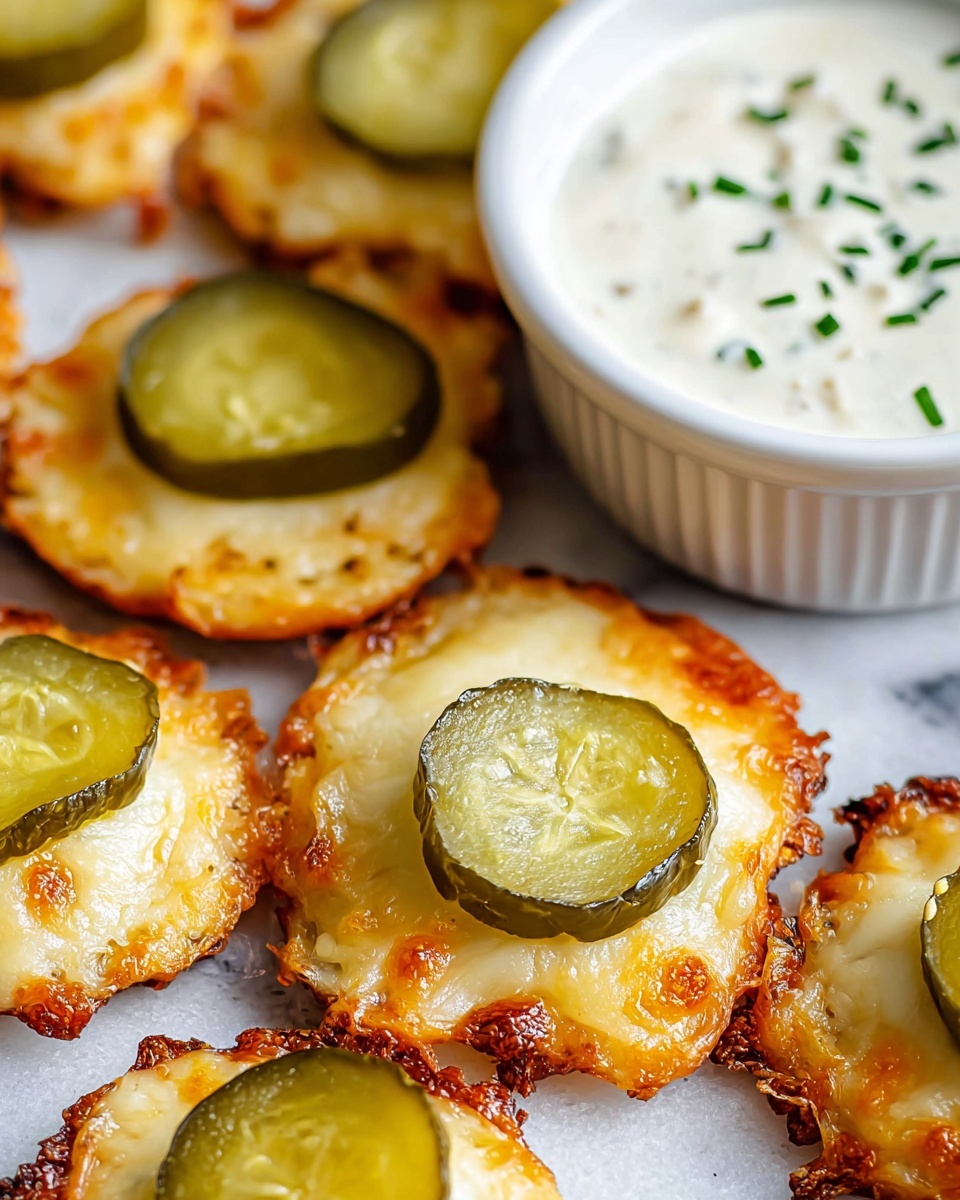 Cheesy Pickle Chips Recipe - Recipe Image