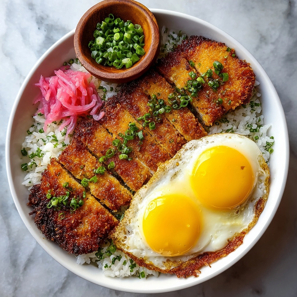 Katsudon Japanese Pork Cutlet and Egg Rice Bowl Recipe - Recipe Image