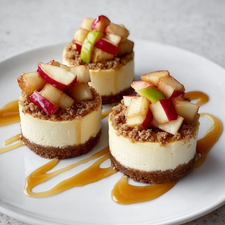 Apple Crisp Mini Cheesecakes Recipe