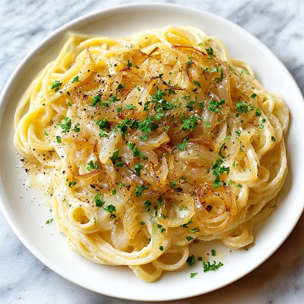 Creamy French Onion and Browned Butter Pasta Recipe - Recipe Image