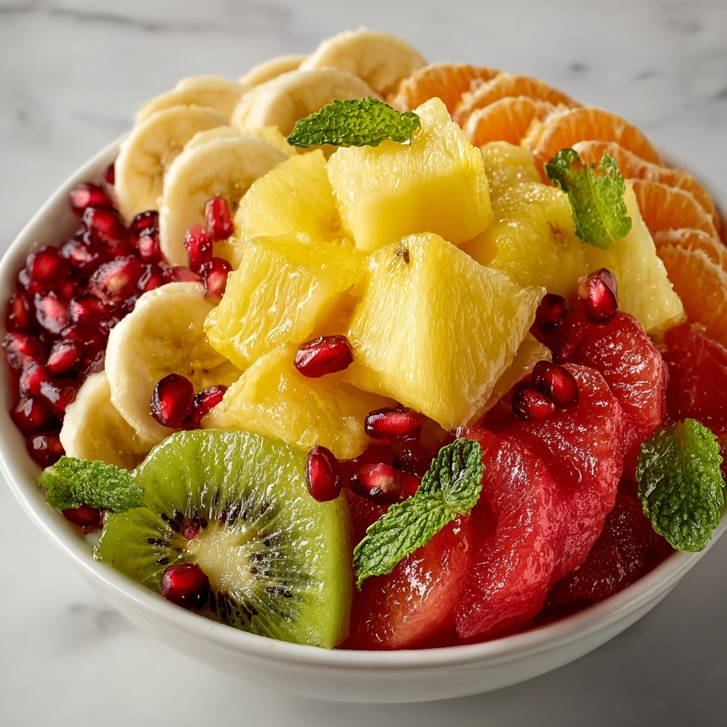 Refreshing Tropical Fruit Salad with Citrus Zest Recipe - Recipe Image