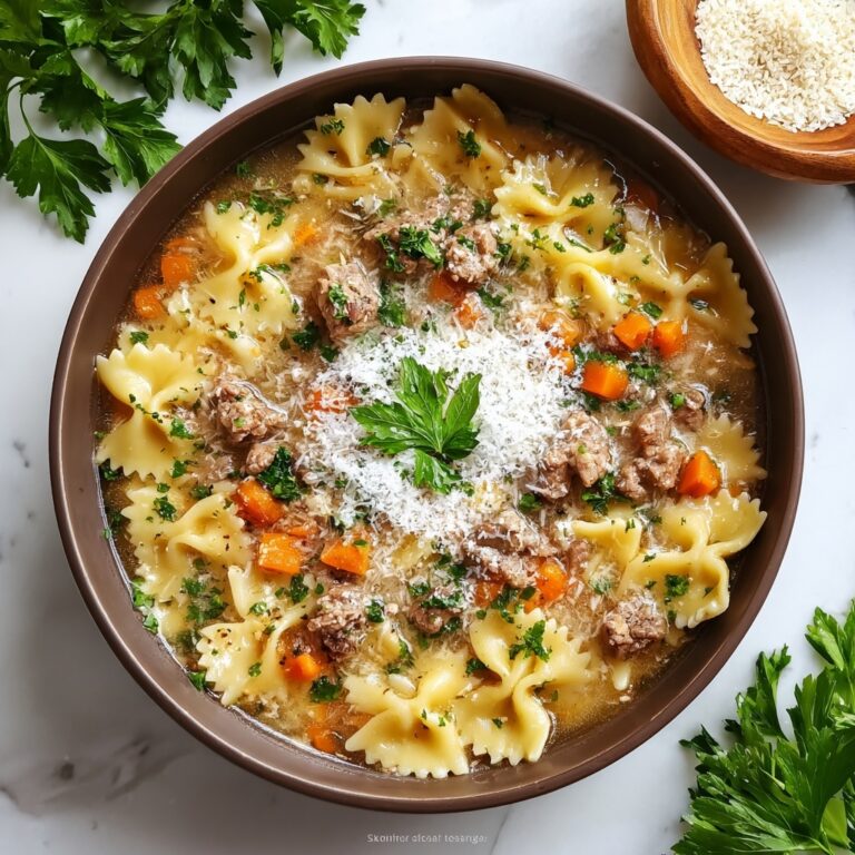 Beef and Rotini in Garlic Parmesan Sauce Recipe