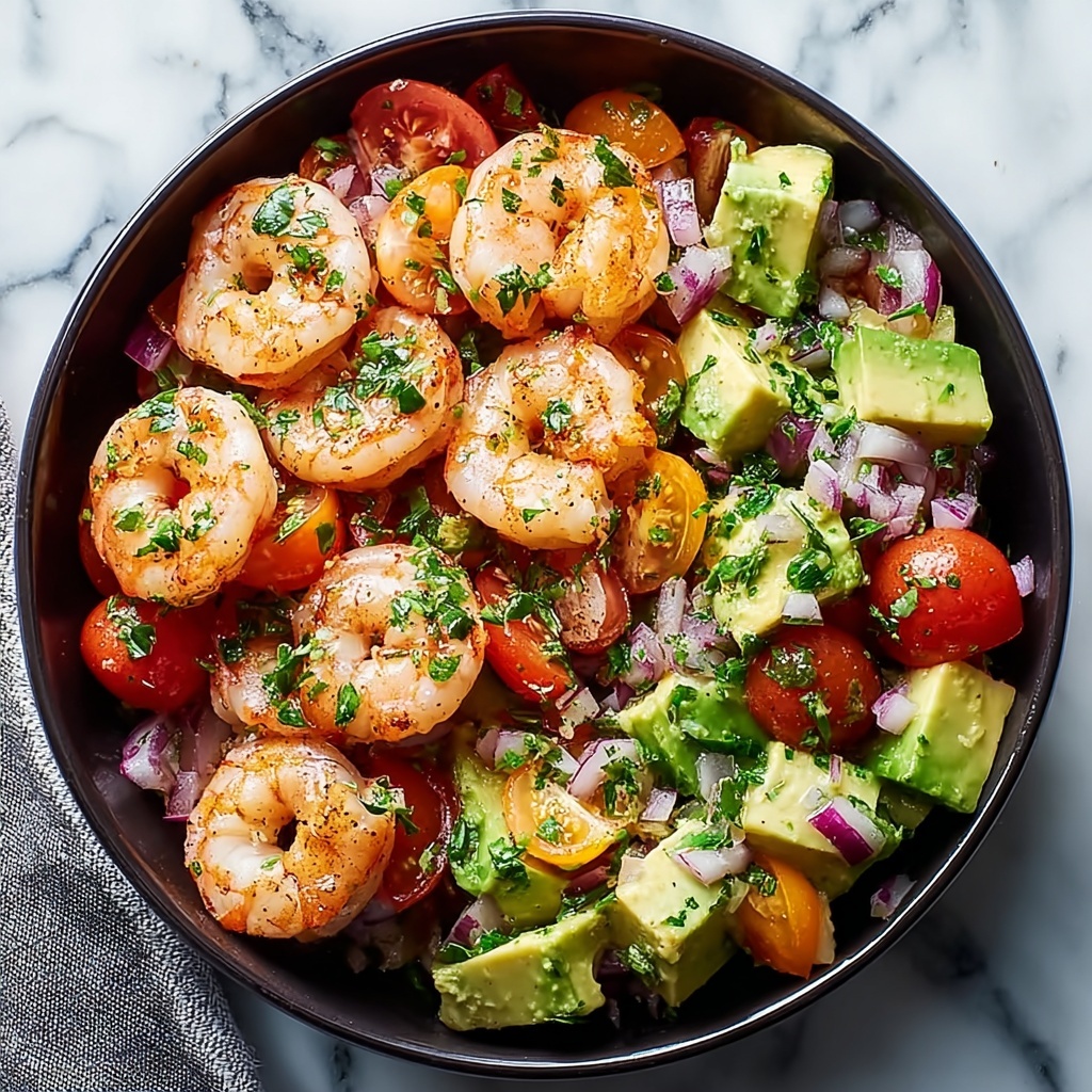 Avocado Salsa Shrimp Salad Recipe - Recipe Image