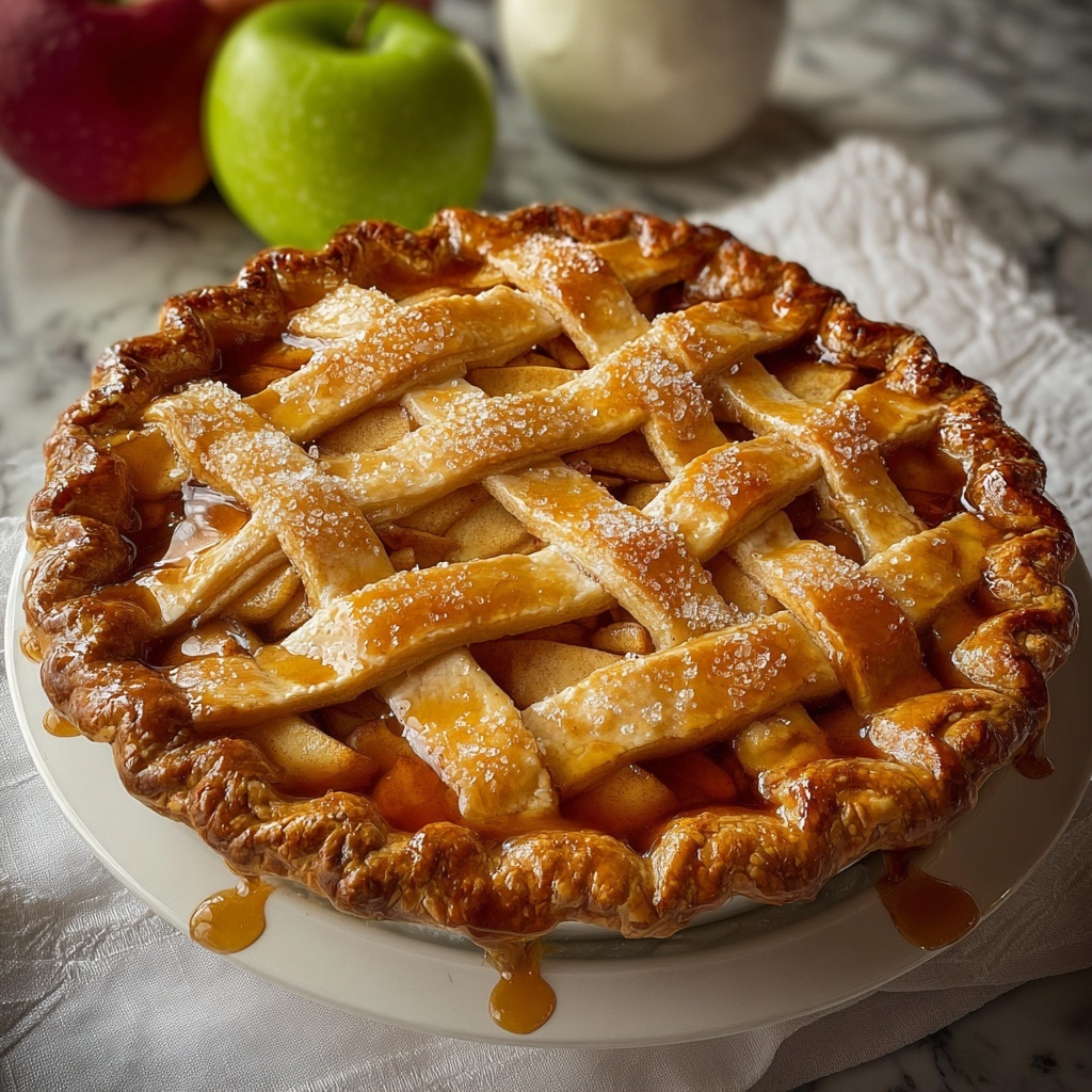 Classic Baked Spiced Apple Pie Recipe - Recipe Image