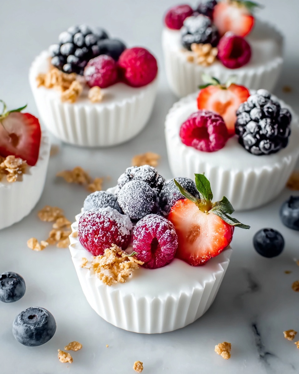 Frozen Yogurt Granola Cups Recipe - Recipe Image