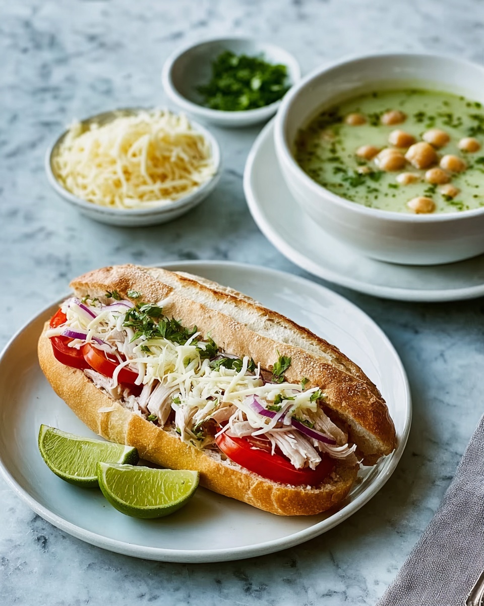 Panuozzo Sandwich with Roasted Red Peppers, Zucchini, and Melted Mozzarella Recipe - Recipe Image