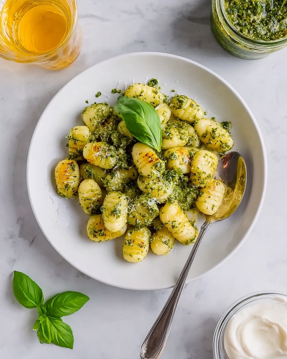 Creamy Pesto Gnocchi for Two Recipe - Recipe Image