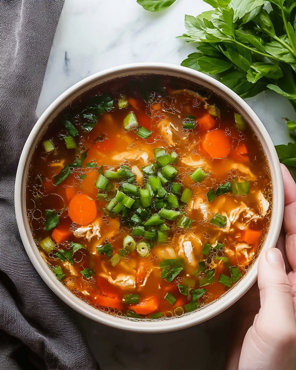 Vegetarian Hot and Sour Soup Recipe - Recipe Image